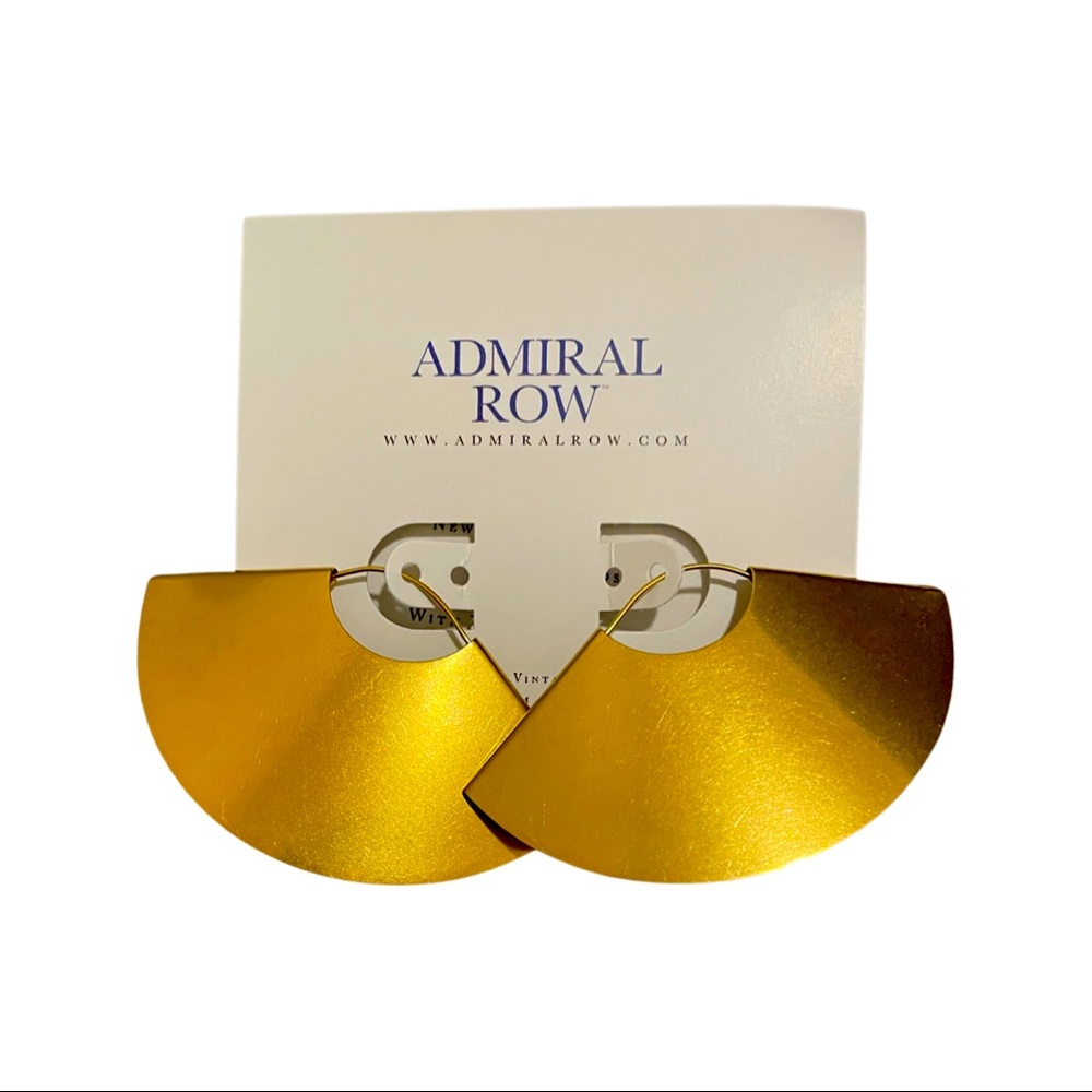Gold Fan Earrings